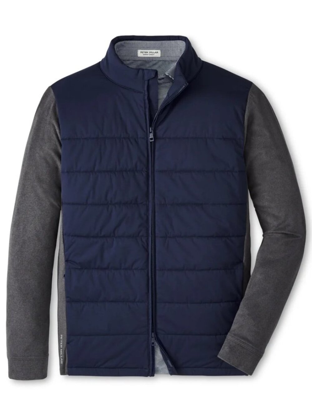 NWT Peter Millar Merge Hybrid Fleece Golf Jacket: Navy (Large)
